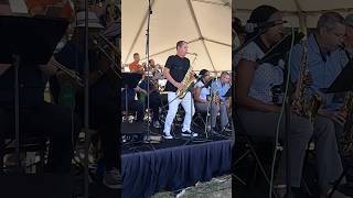 Sax solo ripping through The Chicken performing with the Fredericksburg Big Band [upl. by Leaper385]