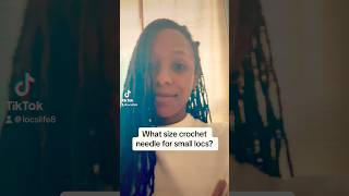 What size crochet needle do you use for your locs locs retwist [upl. by Prevot]