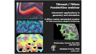 food4Rhino webinar TRmesh and TRfem  Volumetric applications in geometry and simulation [upl. by Gordan]