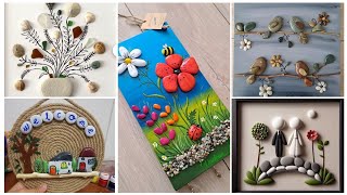 Gracious Pebble stone rock art and Amazing Craft Ideas [upl. by Novelia]