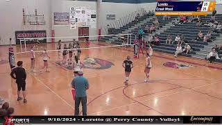 Loretto High School vs Creek Wood High School  Volleyball  972024  Creek Wood Tournament Cha… [upl. by Micheil803]