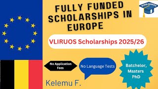 Fully Funded Scholarship in Europe 202526 fullyfundedscholarships Europe belgium scholarship [upl. by Skees]