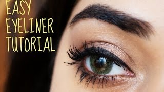 Easy Eyeliner Tutorial for Beginners  corallista [upl. by Eiznekcm]