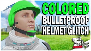 GTA 5 Colored Bulletproof Helmet Glitch Any Colored Helmets XBOX PS4 BEFF GTA 5 Glitches [upl. by Macario]