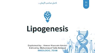 Lipogenesis Fatty Acid synthesis Part 1 [upl. by Ylera53]