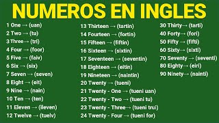 🤓 LOS NÚMEROS en INGLÉS del 1 al 1000000 📚  Pronunciación Inglés básico RÁPIDO y FÁCIL [upl. by Teirtza596]