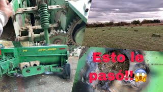 REPARACIÓN DE EMPACADORA JOHN DEERE 348 Y EMPACAMOS ALFALFA 🚜🌾👨‍🌾 johndeere [upl. by Nalyd412]