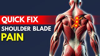 How To Fix Shoulder Blade Pain Quickly  Rhomboid Pain [upl. by Ev]