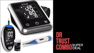 Dr Trust A ONE GALAXY Blood Pressure Glucometer Sugar test machine and Flexible Thermometer Combo [upl. by Howland]