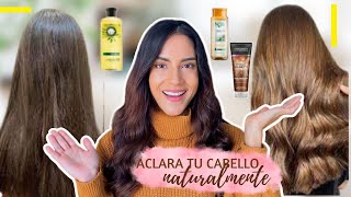 ¿Cómo ACLARAR el CABELLO oscuro NATURALMENTE mejor SHAMPOO de MANZANILLA 🍃 [upl. by Ellemaj296]