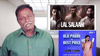 LAAL SALAAM Review  RajiniKanth Vishnu Vikranth  Tamil Talkies [upl. by Daitzman6]