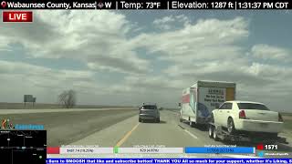 Kansas Storm Chase  Live Stream Archive [upl. by Dione]