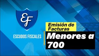 Emisión de facturas menos a 700 [upl. by Barthol]