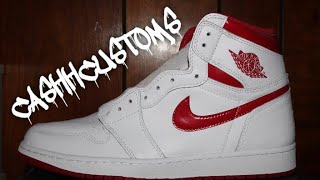 Custom Jordan 1 “No Right Hand Man” Marathon Custom CashhCustoms  Part 1 [upl. by Farris]