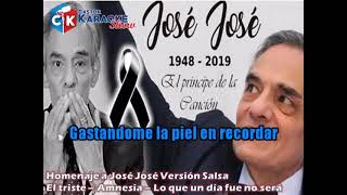 karaoke homenaje a jose jose version salsa [upl. by Sewel682]