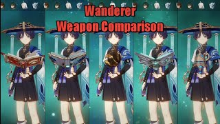 Wanderer Weapon Comparison with dodoco widtsith solar pearls lost prayer amp tulaytullah [upl. by Morlee457]