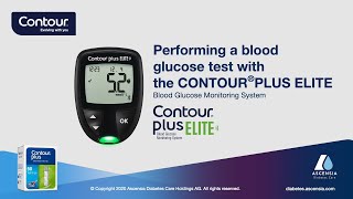 Performing a Blood Glucose Test  CONTOUR PLUS ELITE  mmoll  South Africa enZA [upl. by Flosi]