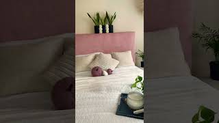 headboard makeover diy bed bedroom decor aestetic planthome pothos snakeplant sunflower [upl. by Ahkeber]