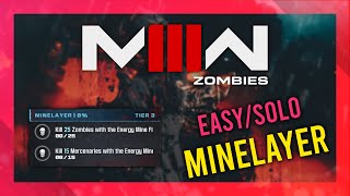 Minelayer Tier 3  MW3 Zombies GUIDE  QuickSolo  MWZ Mission Tutorial [upl. by Stephanie]