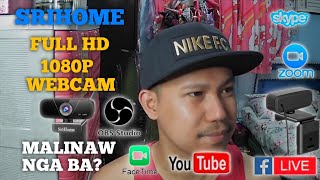 SRICAM SriHome SH003 Full HD 1080P Webcam Unboxing amp quick review tagalog  jayson peralta [upl. by Batchelor]