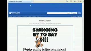 Commentsbar  Myspace Comments Toolbar [upl. by Hilde]