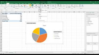 How to Create a Pie Chart for Pivot Table in Excel HD [upl. by Arihppas]