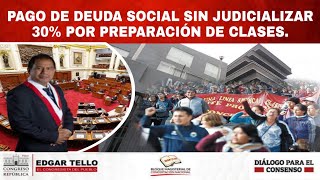 PAGO DE LA DEUDA SOCIAL SIN JUDICIALIZAR 30 POR PREPARACIÓN DE CLASES [upl. by Suzzy]