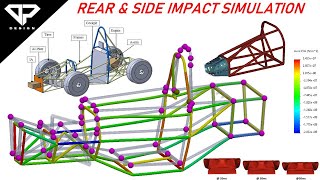 Rear Impact and Side Impact Analysis of Formula Student Chassis  FSAE  BAJA SAE  DP DESIGN [upl. by Luap]