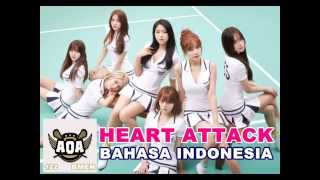 124 AOA  Heart Attack Versi Bahasa Indonesia  Bmen [upl. by Atteinotna]