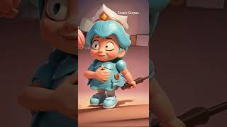 Tickled Kick Off 💥 Cosmic Cartoon cosmiccartoonyt shorts animation shortvideo funny [upl. by Folger473]