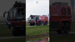 The heroes of the Runway Airport fire truck Rolling Out [upl. by Ahsekel]