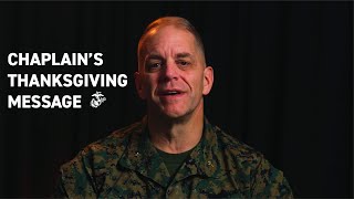 Chaplain Thanksgiving Message [upl. by Hospers]