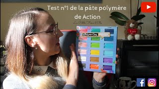 Test n°1 de la pâte polymère de Action  La Petite Fimo dElle [upl. by Annaitat]