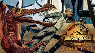 ALL PTEROSAURS ATTACK AND KILL THE RIFLEMAN  Jurassic World Evolution 2 [upl. by Anaujat]