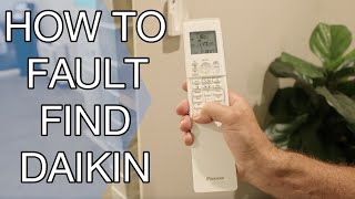 How to fault find a Daikin air conditioner troubleshoot split system ductless green light flashing [upl. by Guenzi189]