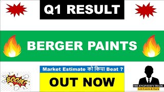 Berger Paints Q1 Results 2025  Berger Paints results today  Berger Paints share latest news [upl. by Itsud692]