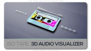 ISO Tape 3d Audio Visualizer II  After Effects Template [upl. by Kcirttap221]