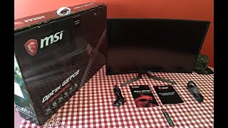 Optix G27c2 by msi Unboxing [upl. by Artair915]