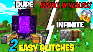 Minecraft 2 WORKING OP DUPLICATION GLITCHES  121 works in Realms [upl. by Litha]