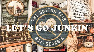 Junkin the Cotton Fair 2024  Over 300 Vendors and a Farmhouse Filled with Vintage [upl. by Ahsinnek356]