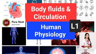 Body Fluids and circulation Lecture 1 [upl. by Corabella]