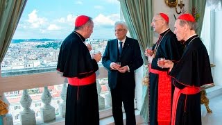 Il Presidente Mattarella incontra i Cardinali di nuova nomina [upl. by Margaretta]