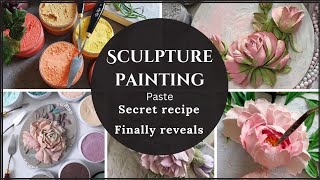 Diy Sculpture paste from Home How To Make Sculpture Painting Paste Diy Sculpture Art [upl. by Aicekan736]