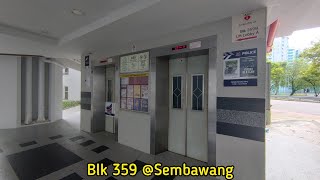 Blk 359 Sembawang  1999 Fujitec Elevator Lift A [upl. by Anytsyrk]