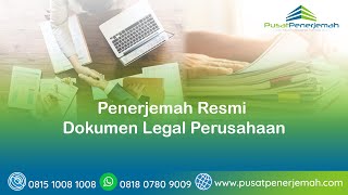 Penerjemah Resmi Dokumen Legal Perusahaan [upl. by Shama44]