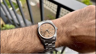 Rolex AirKing Ref 14000 Salmon Dial [upl. by Ecinahc]