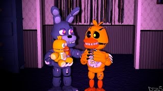 SFM FNAF Nightmare Bonnie x Nightmare Chica [upl. by Eberly]