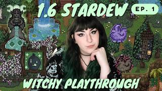 Something Wicked Witchy Stardew Valley Playthrough  Spring Y1 Episode 1 [upl. by Gobert]