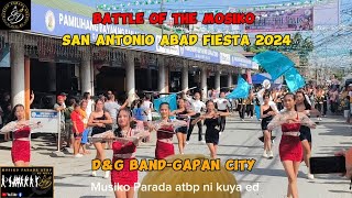 DampG BandGapan City  San Antonio Abad Fiesta  Battle Of The MosikoFancy Drill Exhibition 010724 [upl. by Azil497]