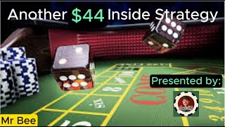 CRAPS  Inside 44  Same Strategy but with a smaller initial bet size Originally by ColorUp [upl. by Haseena]